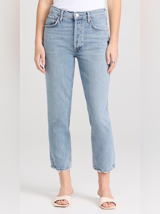 Agolde Denim - Agolde Riley High Rise Straight Crop Jeans